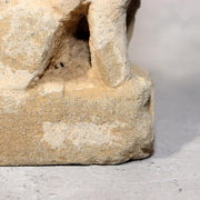 Japanese Antique Stone Fox Statue Pair Kitsune Inari Shinto Shrine Garden Decor19