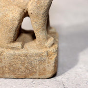 Japanese Antique Stone Fox Statue Pair Kitsune Inari Shinto Shrine Garden Decor23