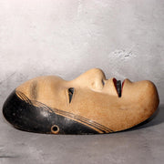 Japanese Wooden Noh Mask Koomote Fukai Female Hand Carved Signed Vintage12