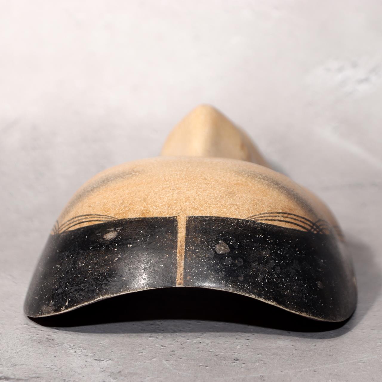 Japanese Wooden Noh Mask Koomote Fukai Female Hand Carved Signed Vintage13