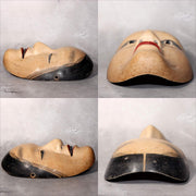Japanese Wooden Noh Mask Koomote Fukai Female Hand Carved Signed Vintage5