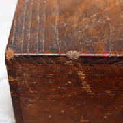 Japanese Antique Wooden Box Drawer Iron Hardware Storage Meiji Era WBX33913