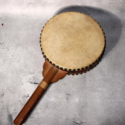 Japanese Vintage Taiko Drum Handheld Double Sided Wooden Folk Instrument WD330