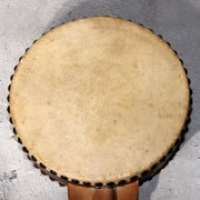 Japanese Vintage Taiko Drum Handheld Double Sided Wooden Folk Instrument WD333