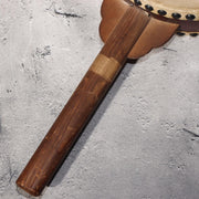 Japanese Vintage Taiko Drum Handheld Double Sided Wooden Folk Instrument WD336