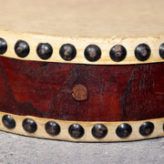 Japanese Vintage Taiko Drum Handheld Double Sided Wooden Folk Instrument WD3312