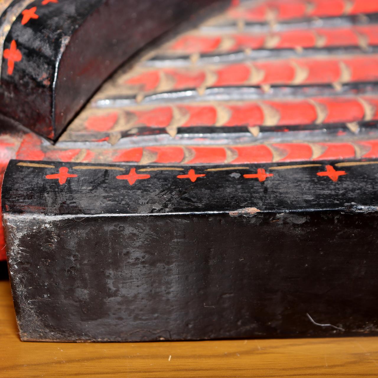 Japanese Antique wooden Samurai Kabuto Signboard Kanban Beer company WO49917