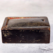 Japanese Antique Tobacco Case Tabako-ire Koyori Woven Paper Lacquer Pouch Meiji11