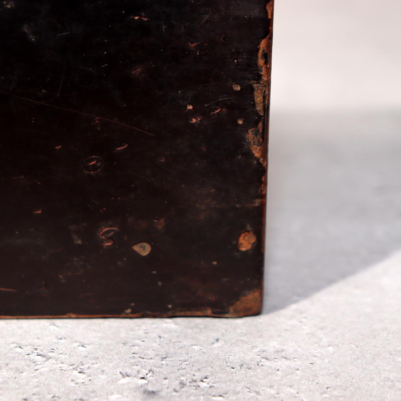 Japanese Antique Tobacco Case Tabako-ire Koyori Woven Paper Lacquer Pouch Meiji17