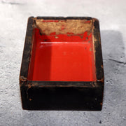 Japanese Antique Tobacco Case Tabako-ire Koyori Woven Paper Lacquer Pouch Meiji19