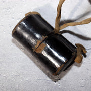 Japanese Antique Tobacco Case Tabako-ire Koyori Woven Paper Lacquer Pouch Meiji7