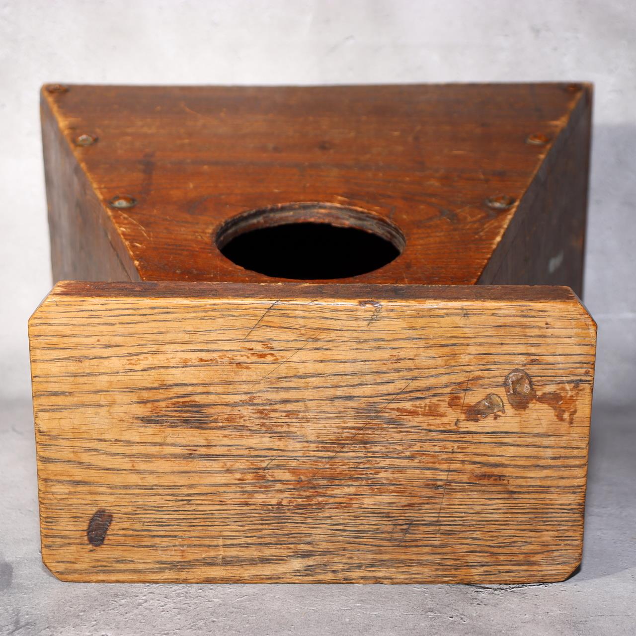 Japanese Antique Wooden Step Stool Fumidai Ladder Plant Stand WO5014