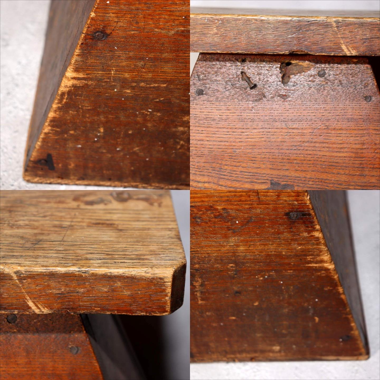 Japanese Antique Wooden Step Stool Fumidai Ladder Plant Stand WO5017