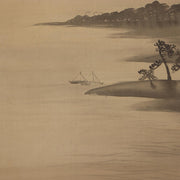 Japanese Antique Hanging Scroll Kakejiku Mt Fuji Landscape Silk Art Taisho 19225