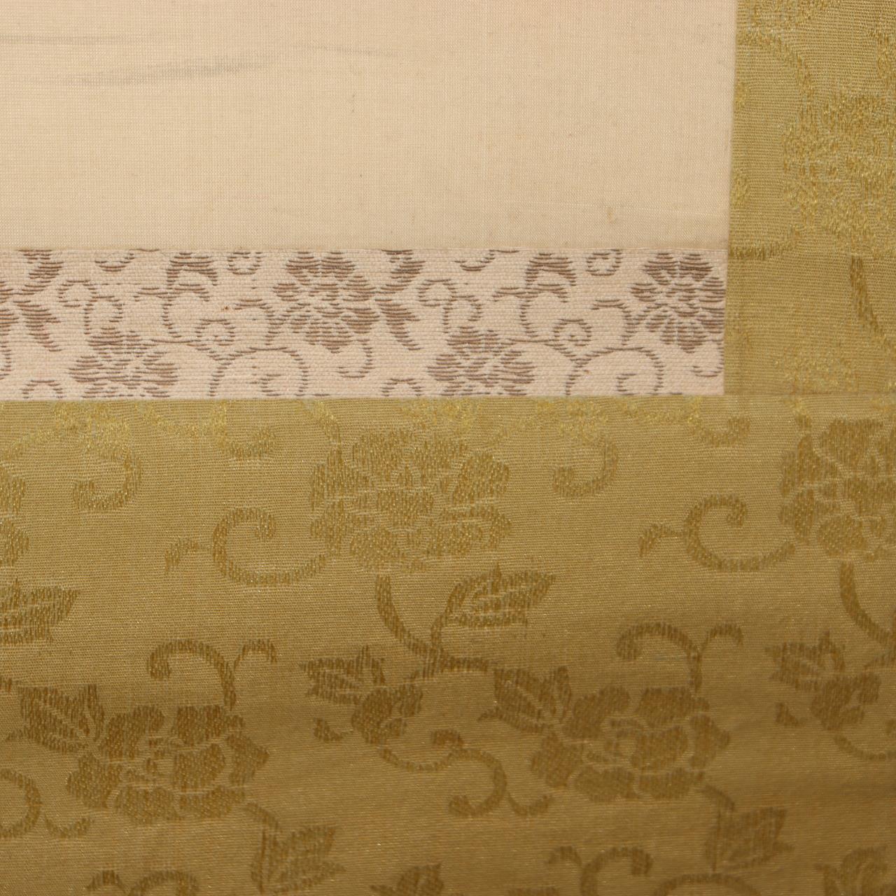 Japanese Antique Hanging Scroll Kakejiku Mt Fuji Landscape Silk Art Taisho 192212