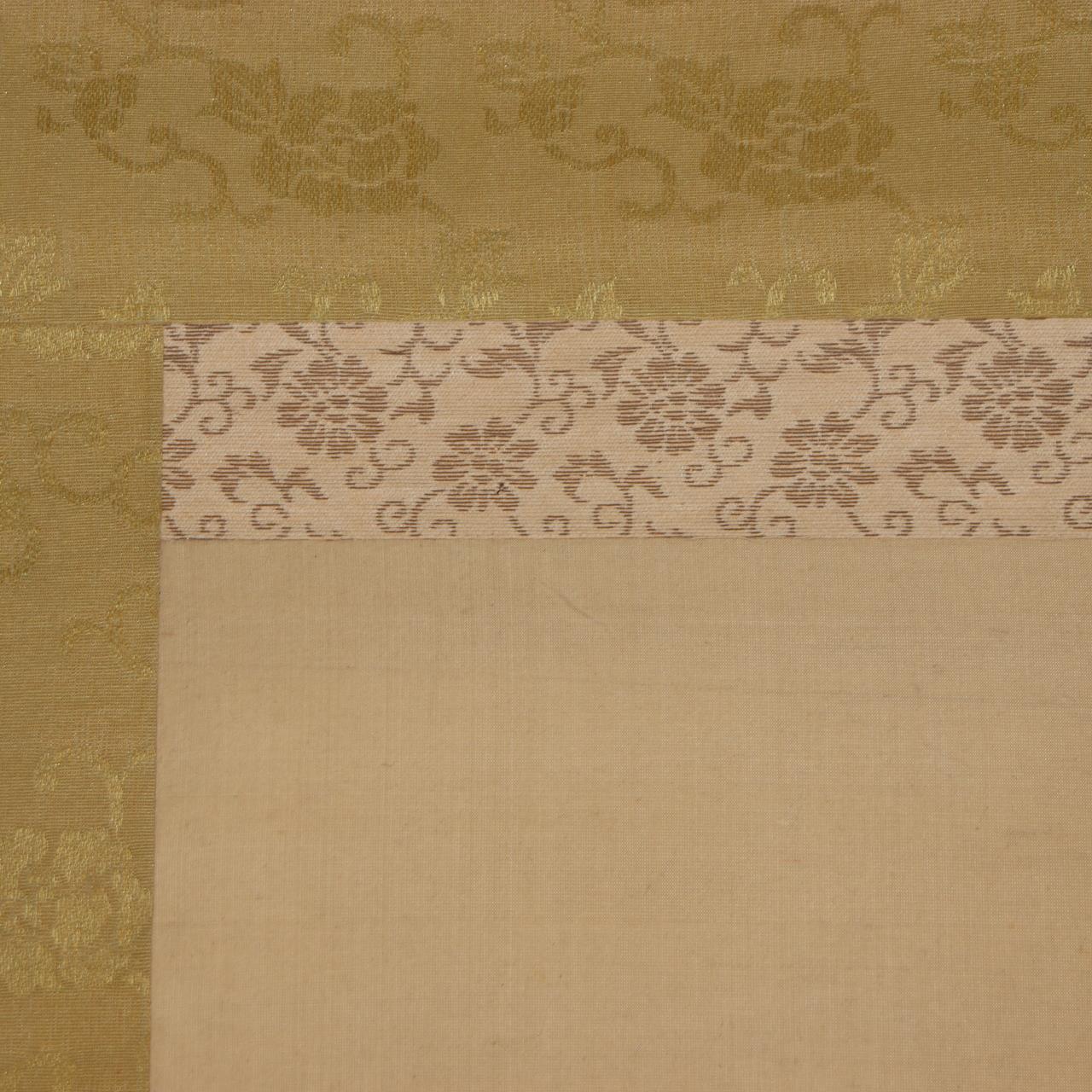 Japanese Antique Hanging Scroll Kakejiku Mt Fuji Landscape Silk Art Taisho 192213