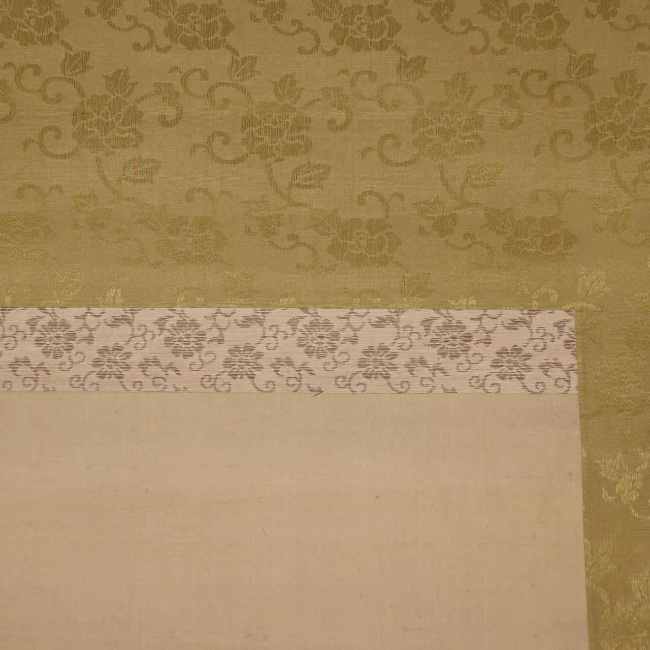 Japanese Antique Hanging Scroll Kakejiku Mt Fuji Landscape Silk Art Taisho 192215