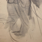 Japanese Scroll Kakejiku Fox Yokai Hakuzosu Nakajima Raisho Painting ASO4226