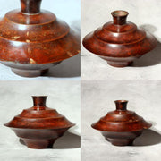 Japanese Vintage Bronze Flower Vase Signed Ikebana Metal Art Japan BV7041