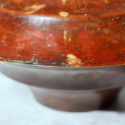 Japanese Vintage Bronze Flower Vase Signed Ikebana Metal Art Japan BV70415