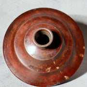 Japanese Vintage Bronze Flower Vase Signed Ikebana Metal Art Japan BV7043