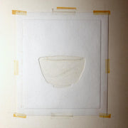 Maki Haku Woodblock Print Collection-66 Embossed Chawan Tea Bowl Signed Framed3