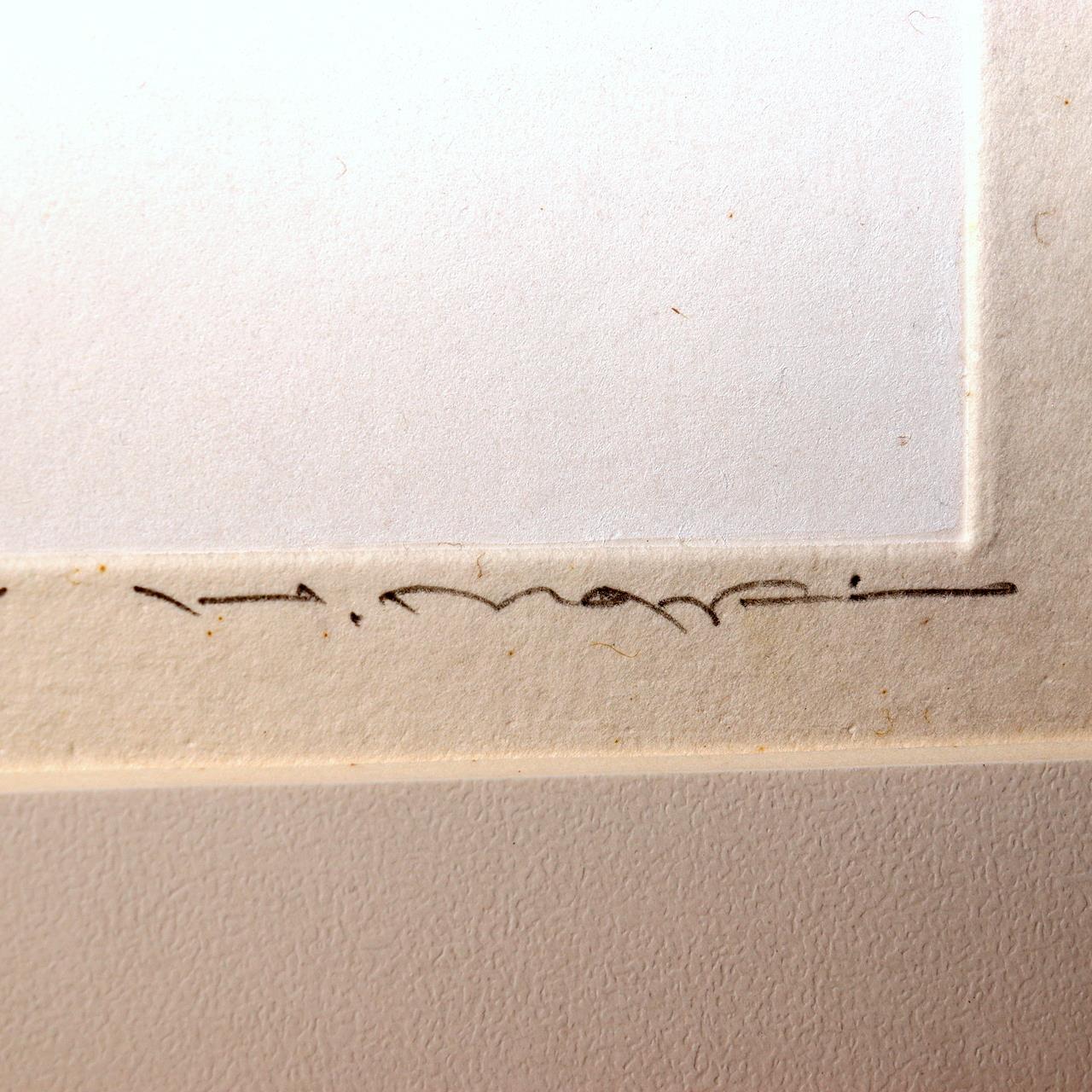 Maki Haku Woodblock Print Collection-66 Embossed Chawan Tea Bowl Signed Framed5