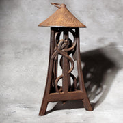 Japanese Vintage Cast Iron Hanging Lantern Tsuri-doro Dragonfly Garden Rustic6