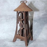 Japanese Vintage Cast Iron Hanging Lantern Tsuri-doro Dragonfly Garden Rustic2