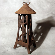 Japanese Vintage Cast Iron Hanging Lantern Tsuri-doro Dragonfly Garden Rustic1