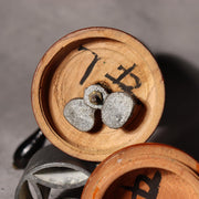 Japanese Vintage Wooden Hand Crank Tool Manual Massager Showa Era Craft VG4178