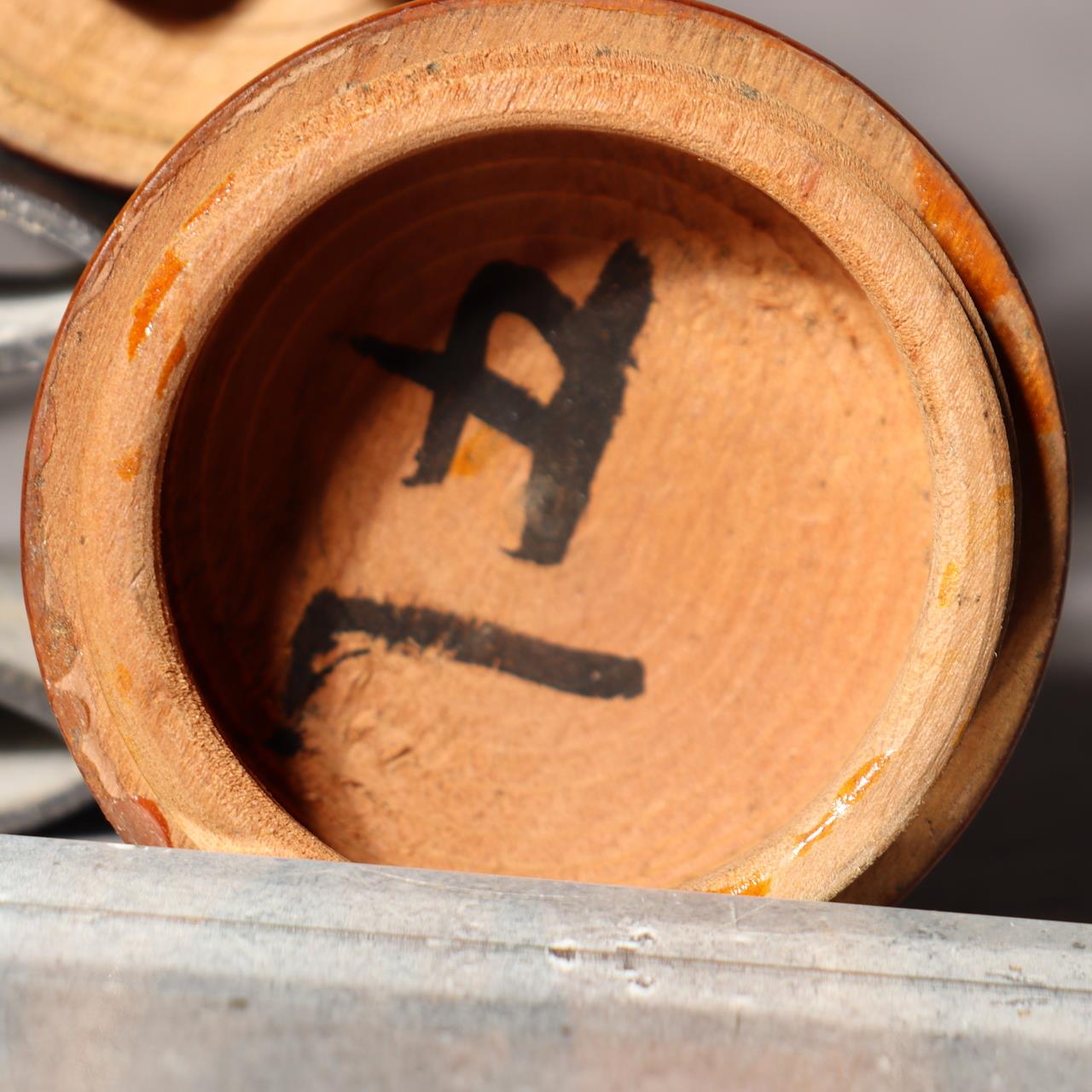 Japanese Vintage Wooden Hand Crank Tool Manual Massager Showa Era Craft VG4179