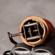 Japanese Vintage Wooden Hand Crank Tool Manual Massager Showa Era Craft VG41710