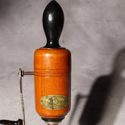 Japanese Vintage Wooden Hand Crank Tool Manual Massager Showa Era Craft VG4176
