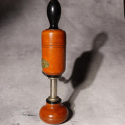 Japanese Vintage Wooden Hand Crank Tool Manual Massager Showa Era Craft VG4173