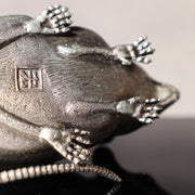 SANO HIROYUKI Japanese Bronze Mouse Figurine Sculpture signed w / Box BOS9859