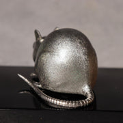 SANO HIROYUKI Japanese Bronze Mouse Figurine Sculpture signed w / Box BOS98511