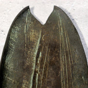 Japanese Bronze Tray Bamboo Leaf Masashi Natorigawa Takaoka Copper Box BOS9876