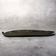 Japanese Bronze Tray Bamboo Leaf Masashi Natorigawa Takaoka Copper Box BOS98714