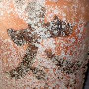 Japanese Antique Takotsubo Octopus Pot Barnacle Rope Kanji Wabi Sabi Vase PV2943