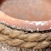 Japanese Antique Takotsubo Octopus Pot Barnacle Rope Wabi Sabi Fishing Jar PV2938