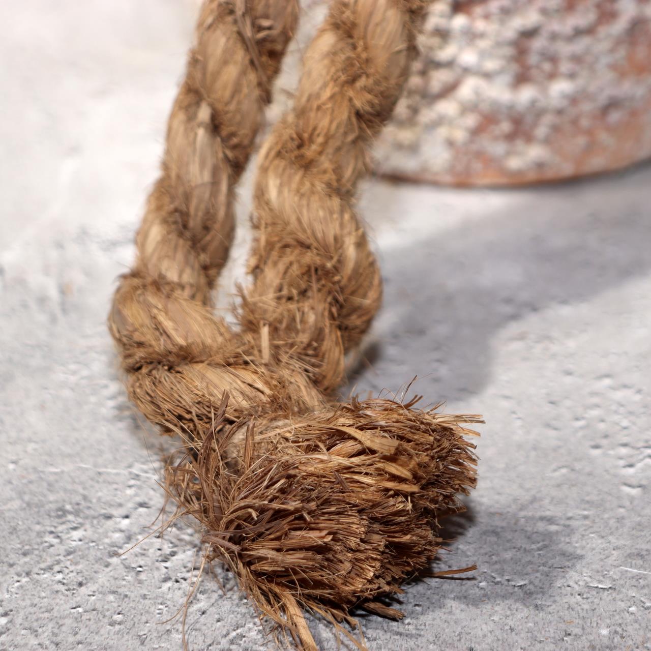 Japanese Antique Takotsubo Octopus Pot Barnacle Rope Wabi Sabi Fishing Jar PV29312