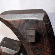 Japanese Antique Jizaikagi Pot Hook Solid Keyaki Wood Irori Hearth 6.3kg WO5025