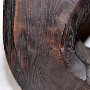 Japanese Antique Jizaikagi Pot Hook Solid Keyaki Wood Irori Hearth 6.3kg WO50212