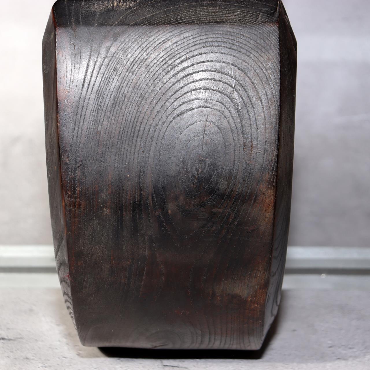 Japanese Antique Jizaikagi Pot Hook Solid Keyaki Wood Irori Hearth 6.3kg WO50214