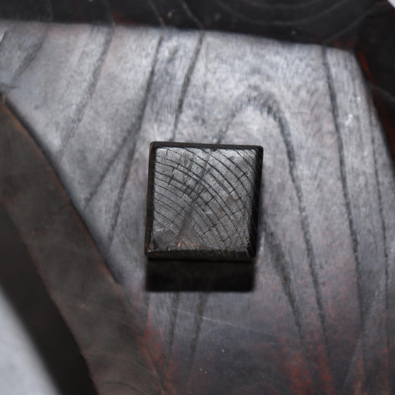 Japanese Antique Jizaikagi Pot Hook Solid Keyaki Wood Irori Hearth 6.3kg WO50215