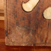 Antique Japanese Wood Sign Kanban Ryotei Restaurant Geisha Oiran Carved Art15