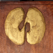 Antique Japanese Wood Sign Kanban Ryotei Restaurant Geisha Oiran Carved Art8