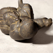 Japanese Bronze Statue Daikokuten God of Wealth Lucky Heavy 2.1kg Vintage BOS98910