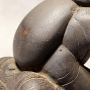 Japanese Bronze Statue Daikokuten God of Wealth Lucky Heavy 2.1kg Vintage BOS9897